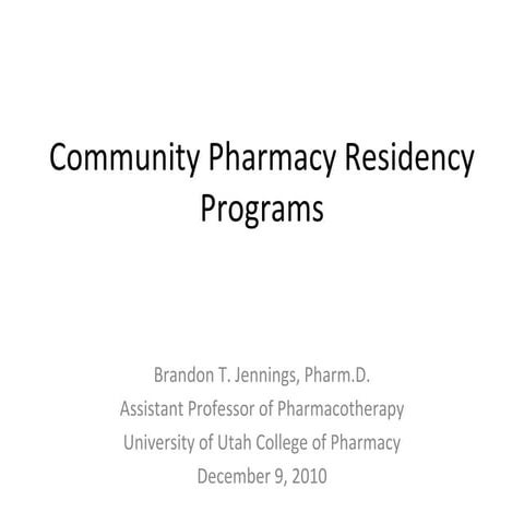 Community residency programs(usn)-20101209