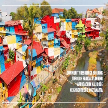 Community resilience building through radical planning approach in kali ...