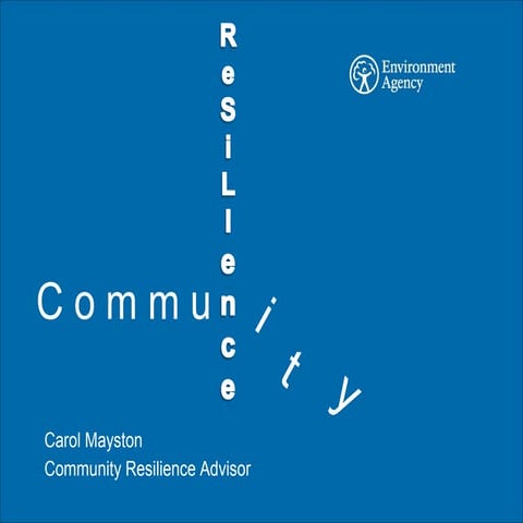 Community resilience carol mayston