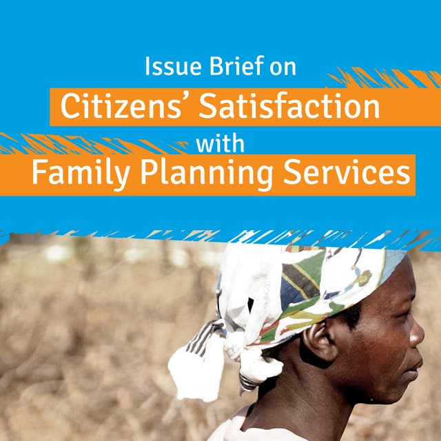 Citizen Report Card issue brief on family planning in uganda