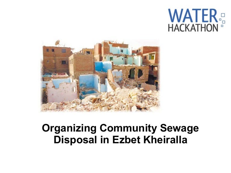Community sewage disposal