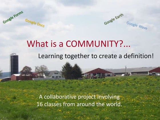 What is a community class 1- term 2 | PPS
