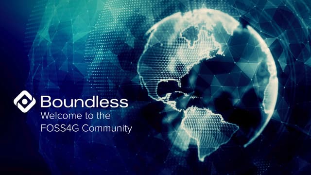 Welcome to the FOSS4G Community