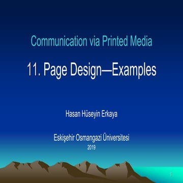 Comm via printed media 11