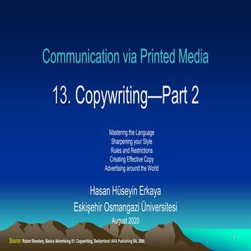 Comm via printed media 13