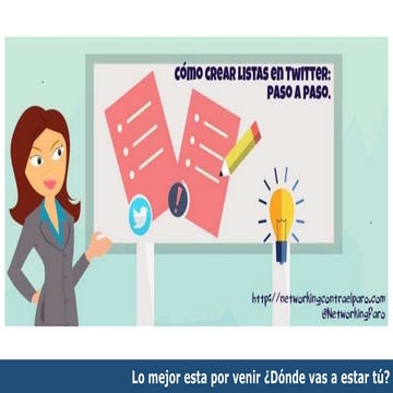 Cómo crear listas en twitter: paso a paso.