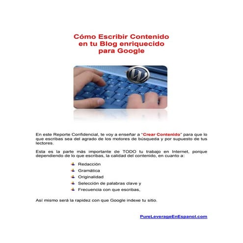 Como escribir-contenido-a-tu=blog-enriquecido-para-google
