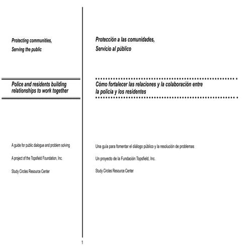 Cómo fortalecer las relaciones entre la policía y las comunidades