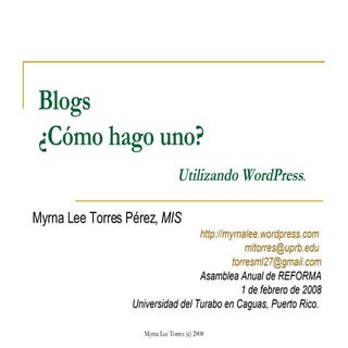 Como hacer un blog, utilizando Word...