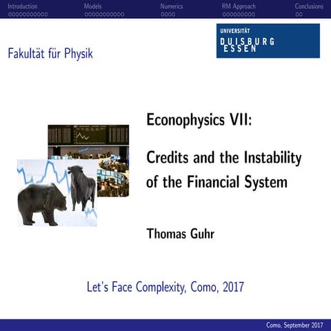 Econophysics VII: Credits and the Instability of the Financial System - Thoma...