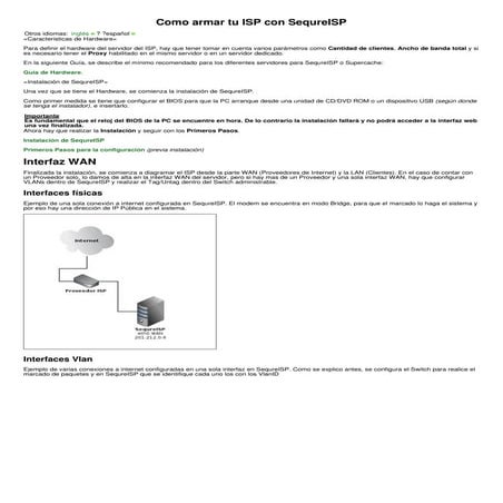 Como armar tu isp con sequre isp