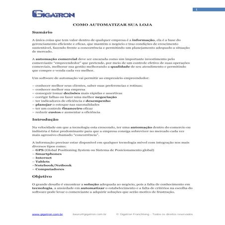 Como automatizar sua loja