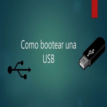Como bootear una  USB