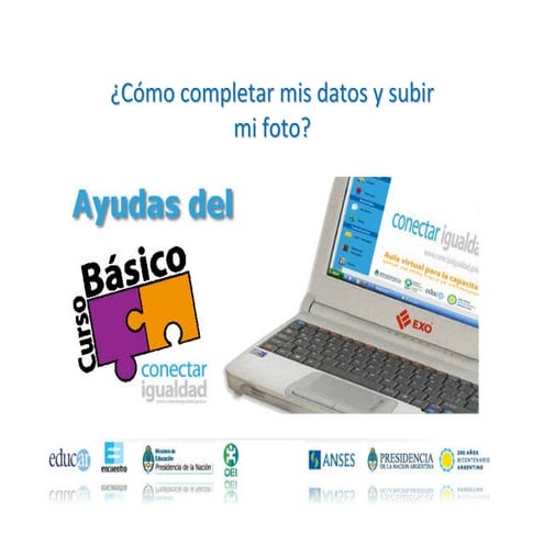 Cómo modificar mis datos y foto unipe