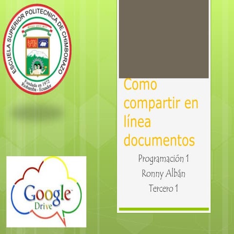 Presentacion google drive ppt | PPTX