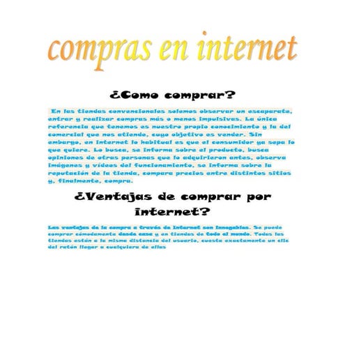 Como comprar en internet