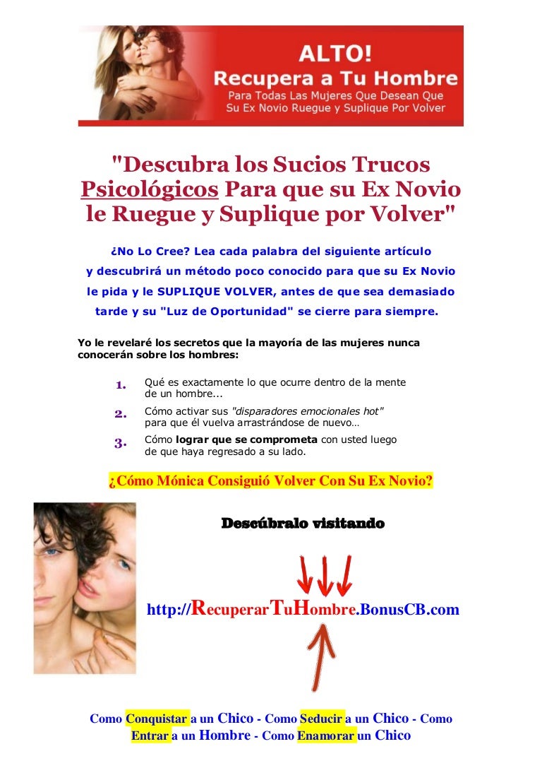Como Reconquistar a tu Ex Novio Como Enamorar a un