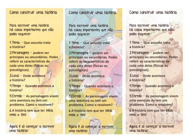 Como Iniciar Uma História Sobre Nossa Vida Exemplo De História