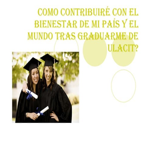 Como Contribuiré Con El Bienestar De Mi PaíS