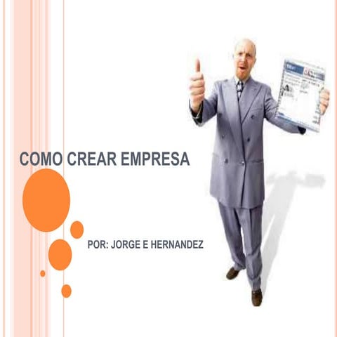 COMO CREAR EMPRESA