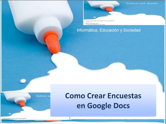 Como crear encuestas en Google Form...