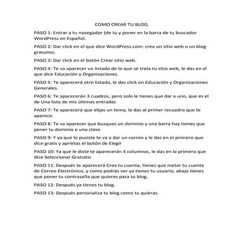 Como crear tu blog