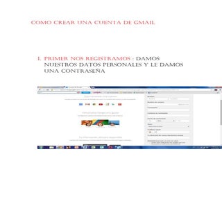 Como crear una cuenta de gmail