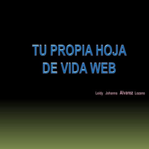 Como crear una hoja de vida