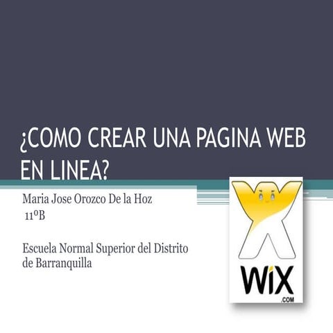 Como crear una pagina web en linea123