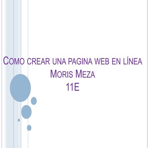 Como crear una pagina web en línea