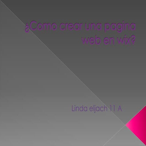 Como crear una pagina web en wix