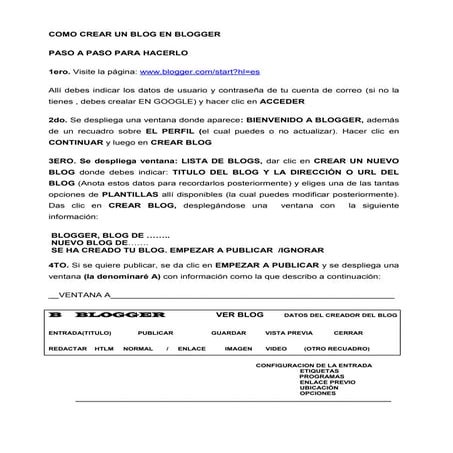 Como crear un blog paso a paso a-2013
