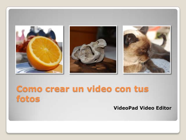 Como Crear Un Video Con Tus Fotos