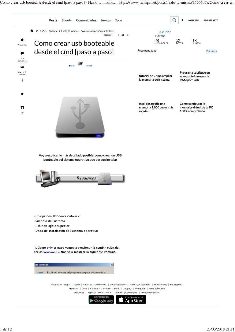 Arrancar Usb Desde Cmd Windows Desarrollo Geek Como crear usb booteable desde el cmd [paso a paso] hazlo tu mismo …
