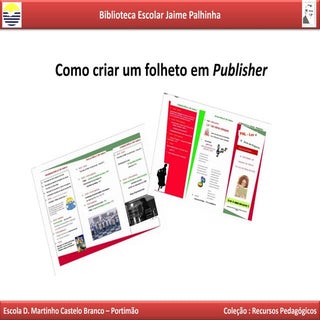 Como criar um folheto em publisher
