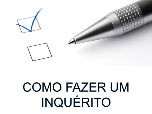 Como criar um inquerito