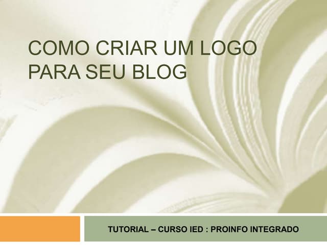 Como criar um logo2