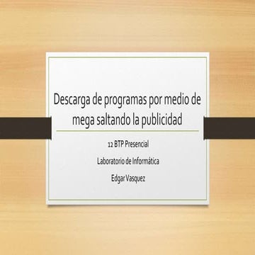Presentacion de mega | PPTX