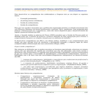 Como Desenvolver CompetêNcias Dentr...