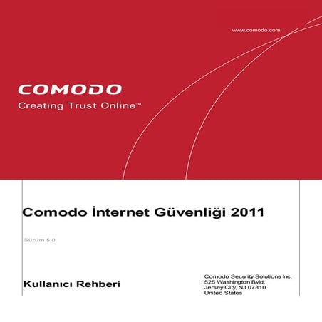 Comodo internet security 2011 ver. 5.0 Kullanim Klavuzu