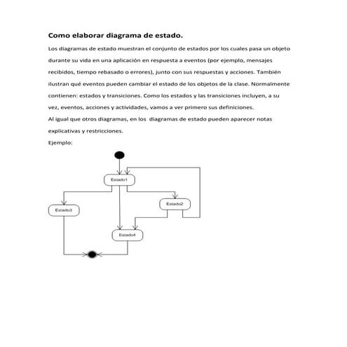 Como elaborar diagrama de estado
