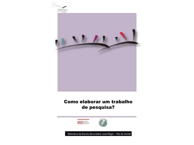 Como elaborar um trabalho de pesquisa