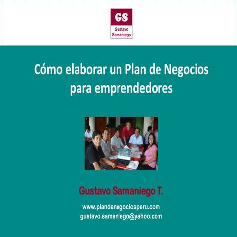 Como elaborar un plan de negocio para emprendedores | PDF