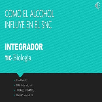 Efectos del alcohol en el sistema nervioso
