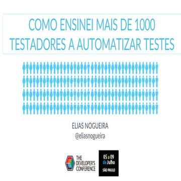 Como ensinei mais de 1000 testadores