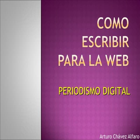 Como escribir para la web