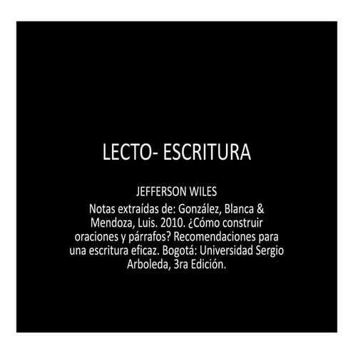 Cómo es una oración ideal