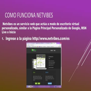 Como funciona netvibes