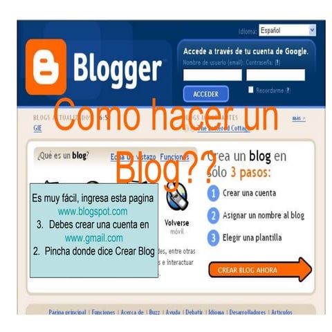 Como hacer un blog