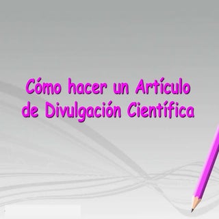 Comohacerarticulodivulgacion